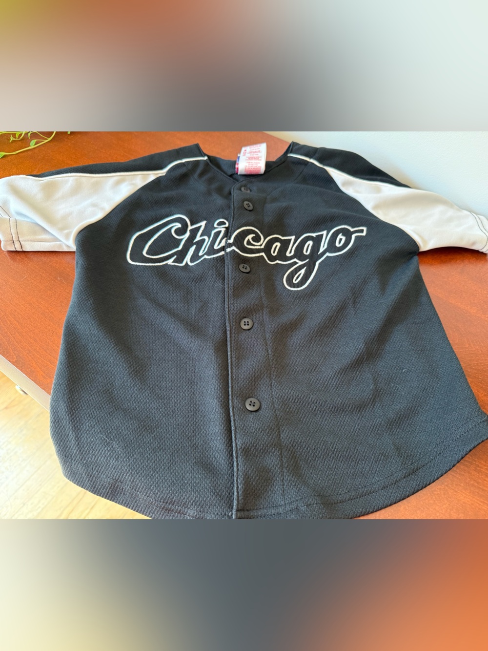 Chicago white sox Script Baseball Jersey in Black and Gray